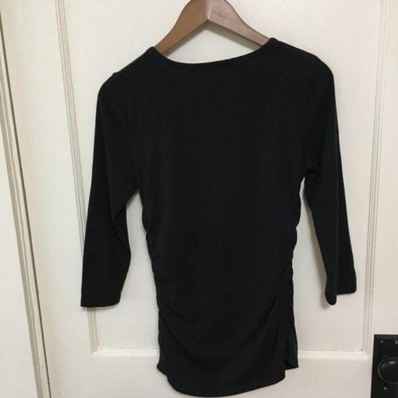 MICHAEL KORS BLACK SIDE ZIPPER TOP - Picture 2 of 4